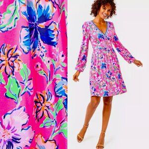 Lilly Pulitzer CARMILLA Dress PINK ISLE Last Bud Not Least